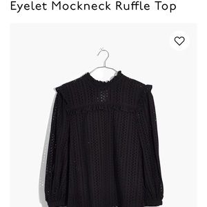 Madewell Eyelet Ruffle Top